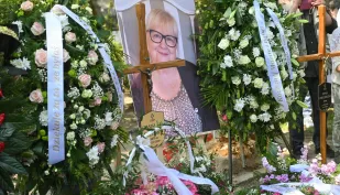 Pogrzeb Stanisławy Celińskiej.  Fot. PAP/Marcin Obara