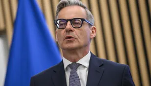 Prezes Banku Gospodarstwa Krajowego Mirosław Czekaj. Fot. PAP/Marcin Obara