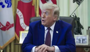 Prezydent USA Donald Trump. Fot. PAP/EPA/SHAWN THEW / POOL