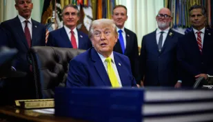 Donald Trump. Fot. PAP/EPA/SAMUEL CORUM