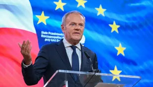 Premier RP Donald Tusk. Fot. PAP/Wiktor Dąbkowski