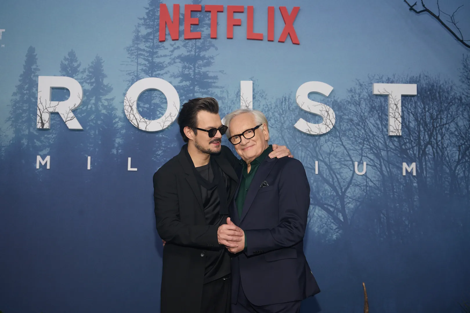 Dawid Ogrodnik i Andrzej Seweryn na przedpremierowym pokazie dwóch odcinków trzeciej i ostatniej części „Rojsta” – „Rojst Millenium”, fot. Netflix/MARCIN OLIVA SOTO