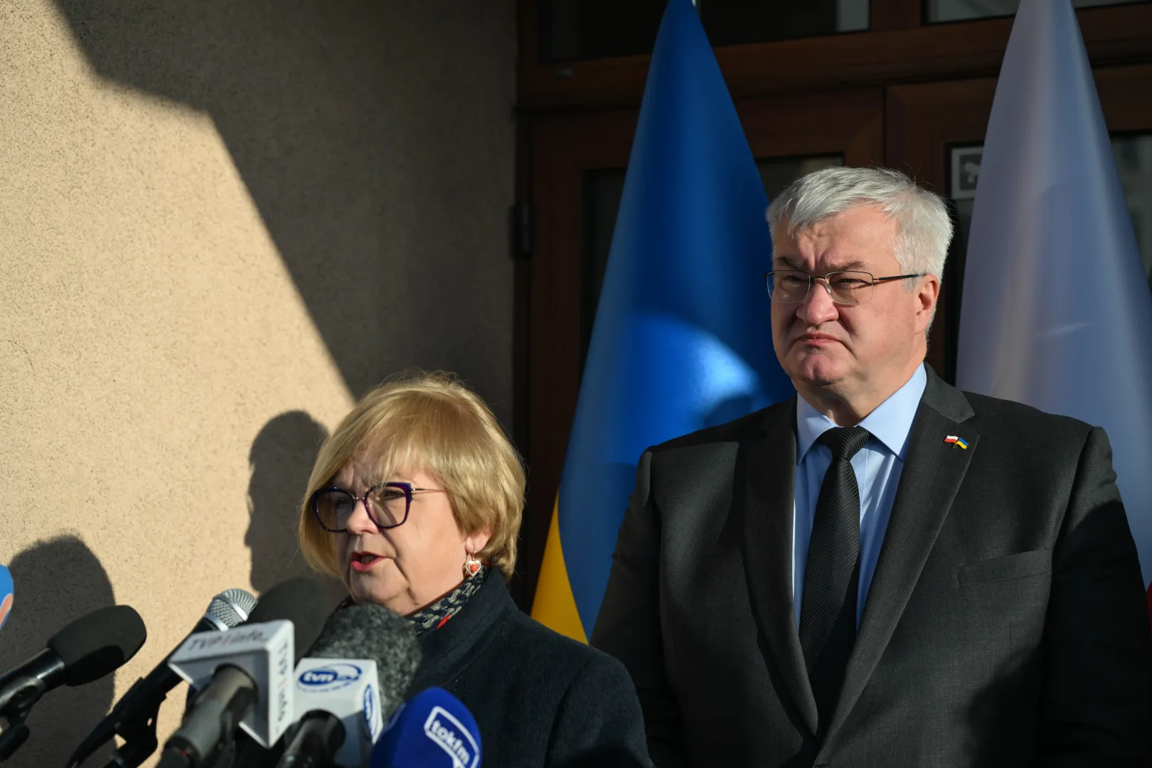 W Rzeszowie otwarto pierwszą placówkę dyplomatyczną Ukrainy. Fot. PAP/Darek Delmanowicz