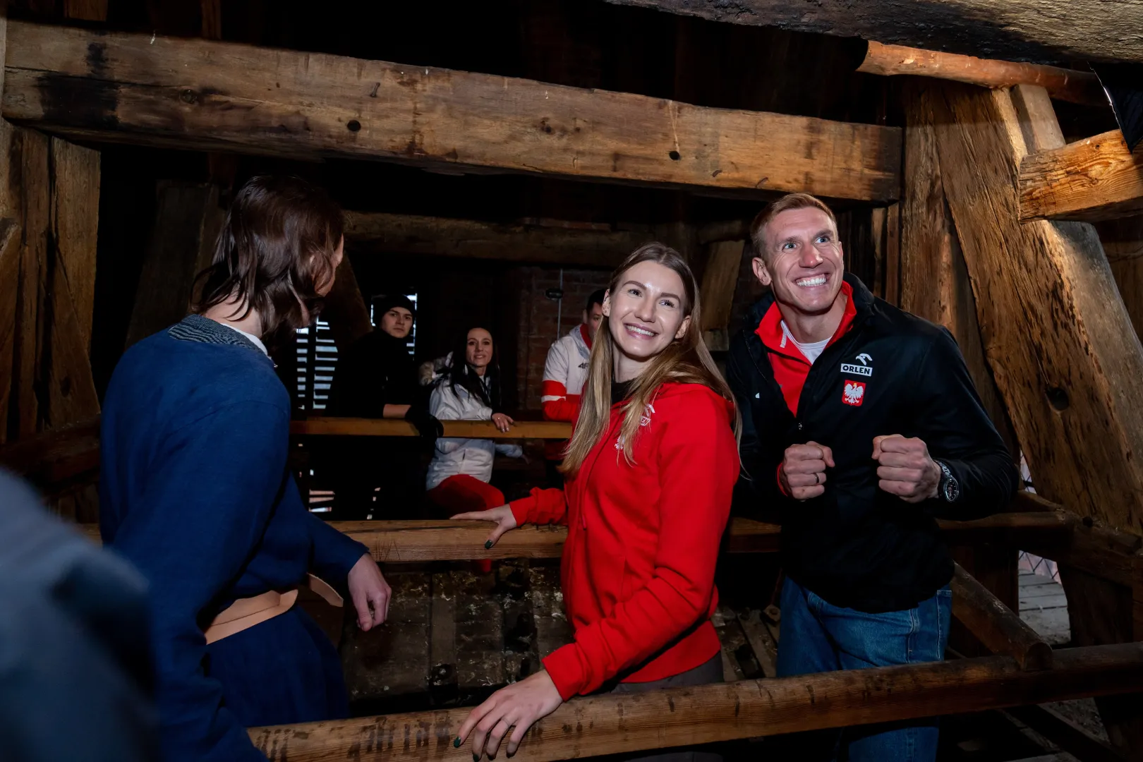 Piotr Lisek (P) i Adrianna Sułek (C). Fot. PAP/ Agnieszka Bielecka