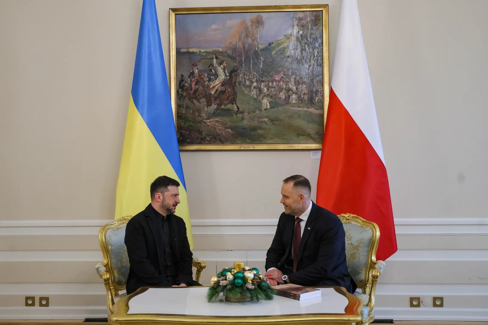 Prezydent Karol Nawrocki oraz prezydent Ukrainy Wołodymyr Zełenski. Fot. PAP/Paweł Supernak