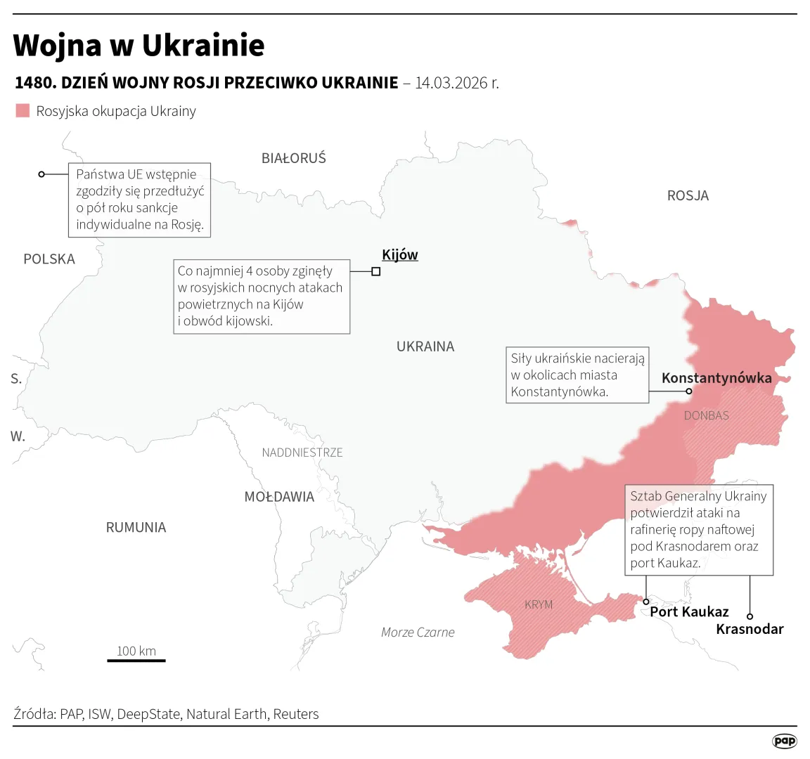 Wojna w Ukrainie, autor: PAP/Maciej Zieliński
