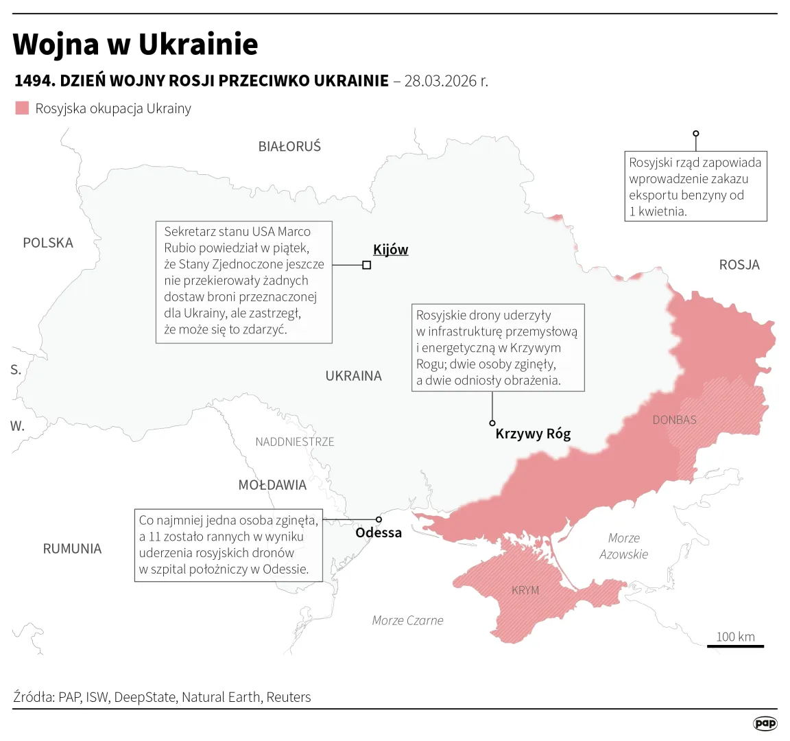Wojna w Ukrainie. Fot. PAP/Maciej Zieliński