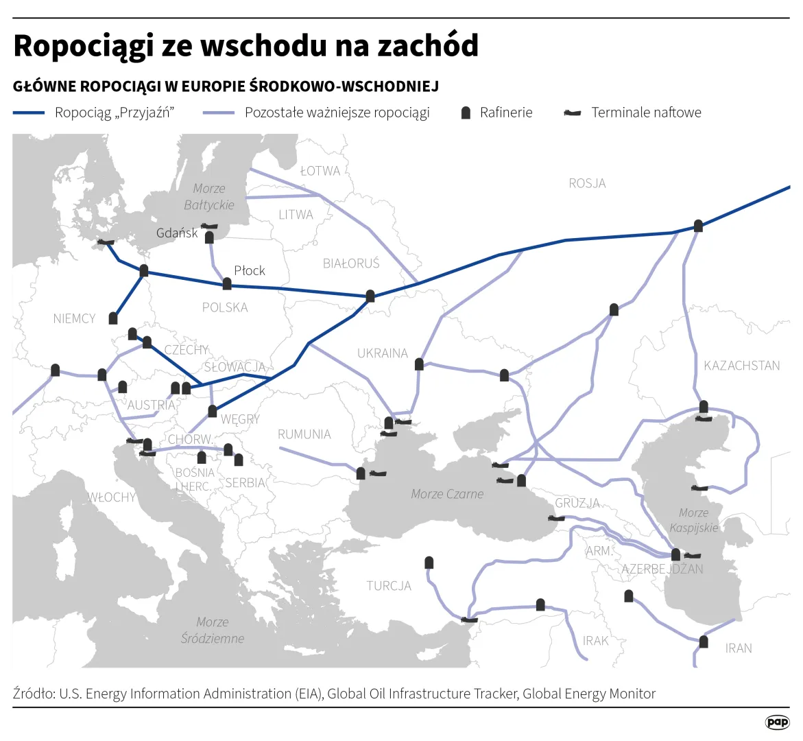 Ropociągi ze wschodu na zachód, autor: PAP/Michał Czernek