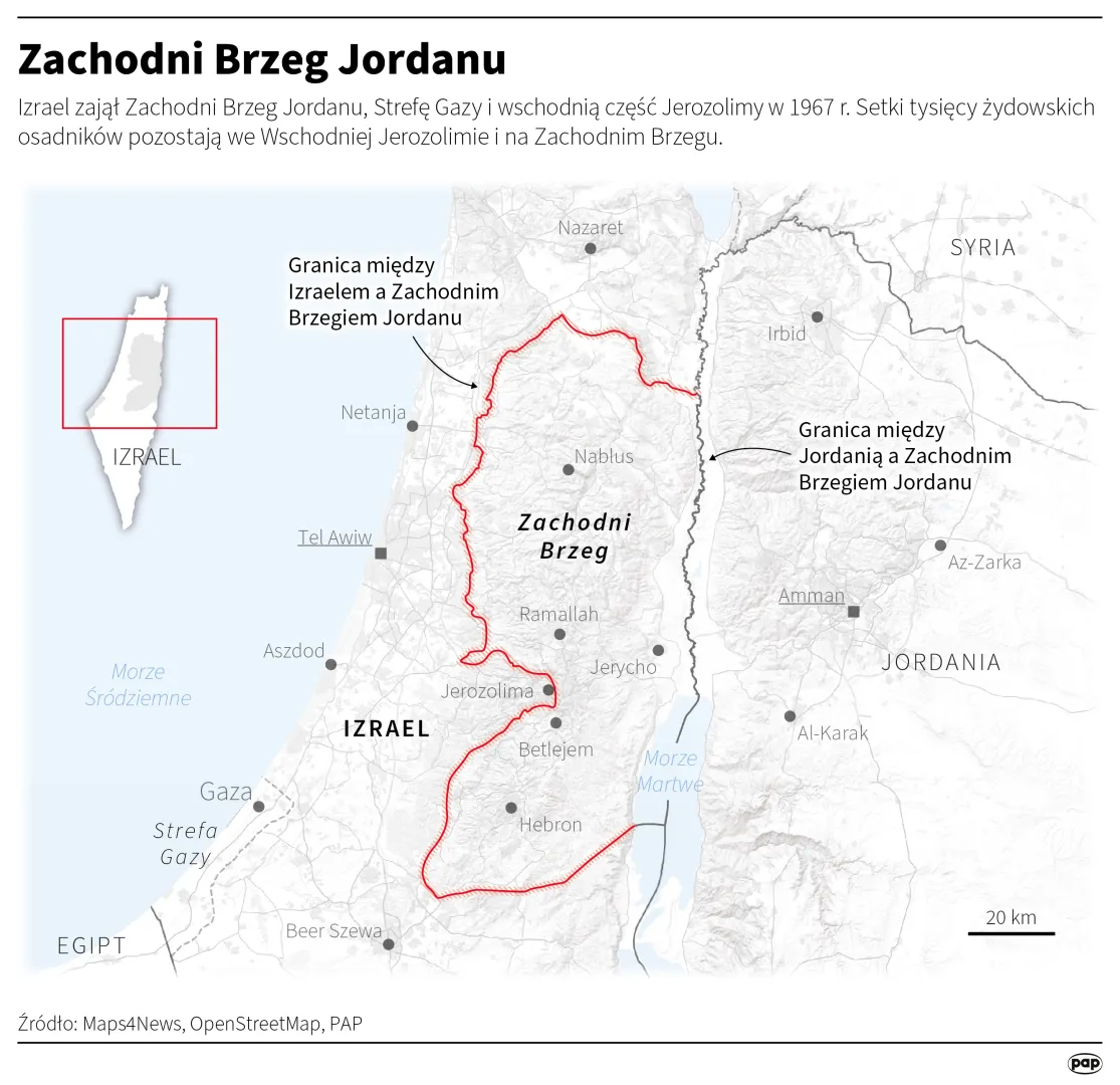 Zachodni Brzeg Jordanu. Autor: Maciej Zieliński