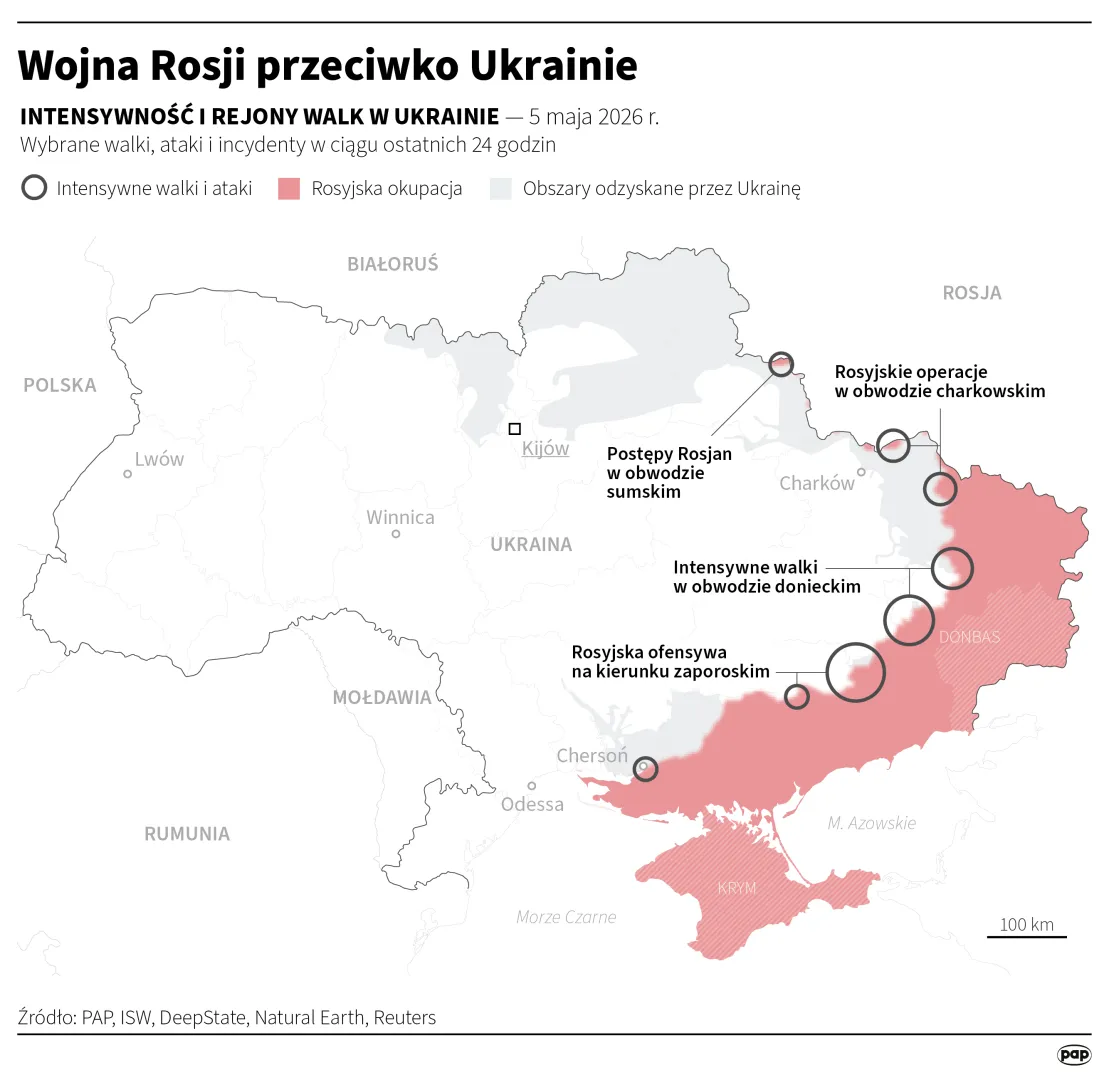 Wojna Rosji przeciwko Ukrainie. Autor: Michał Czernek