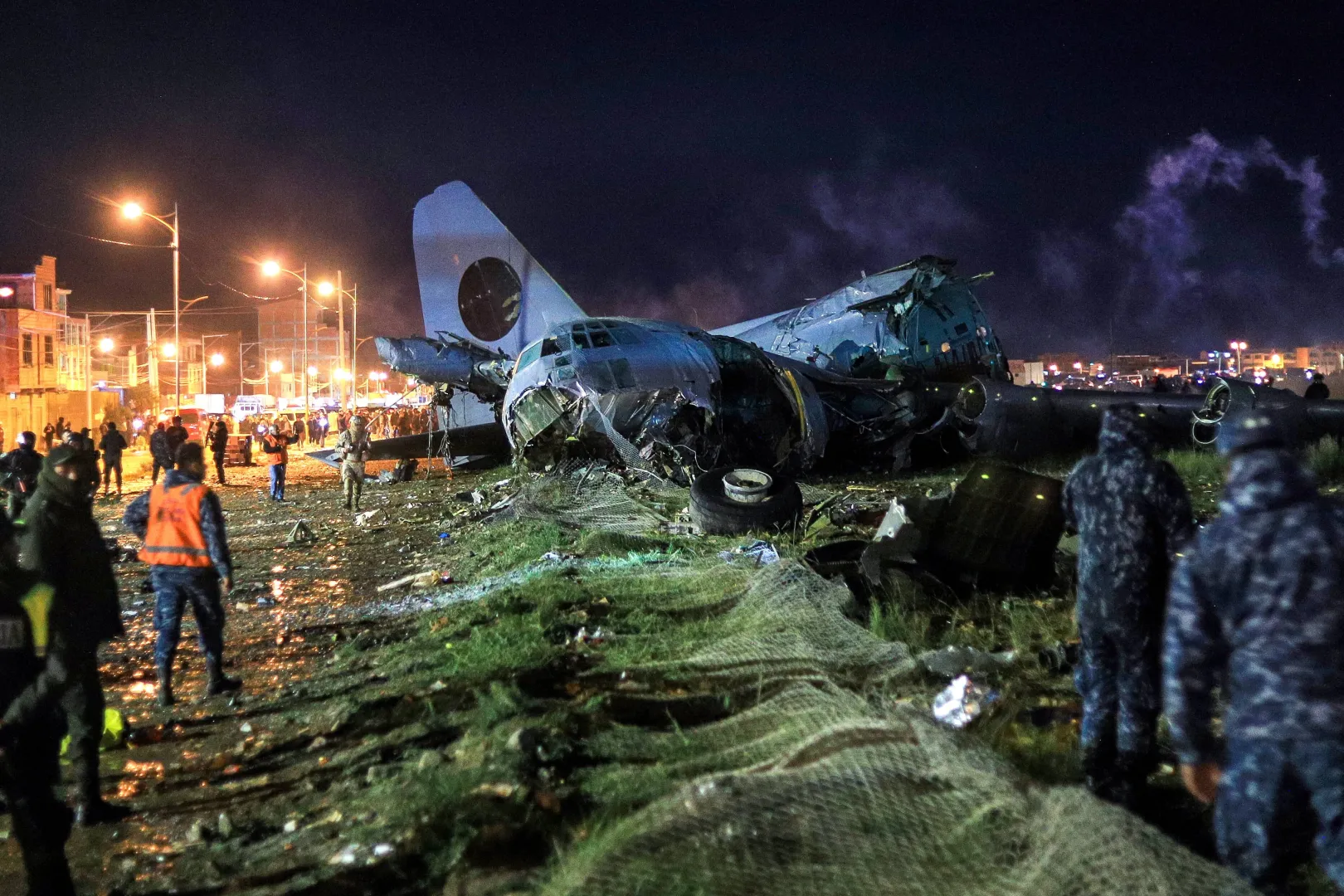 Miejsce katastrofy Fot. PAP/EPA/Gabriel Márquez