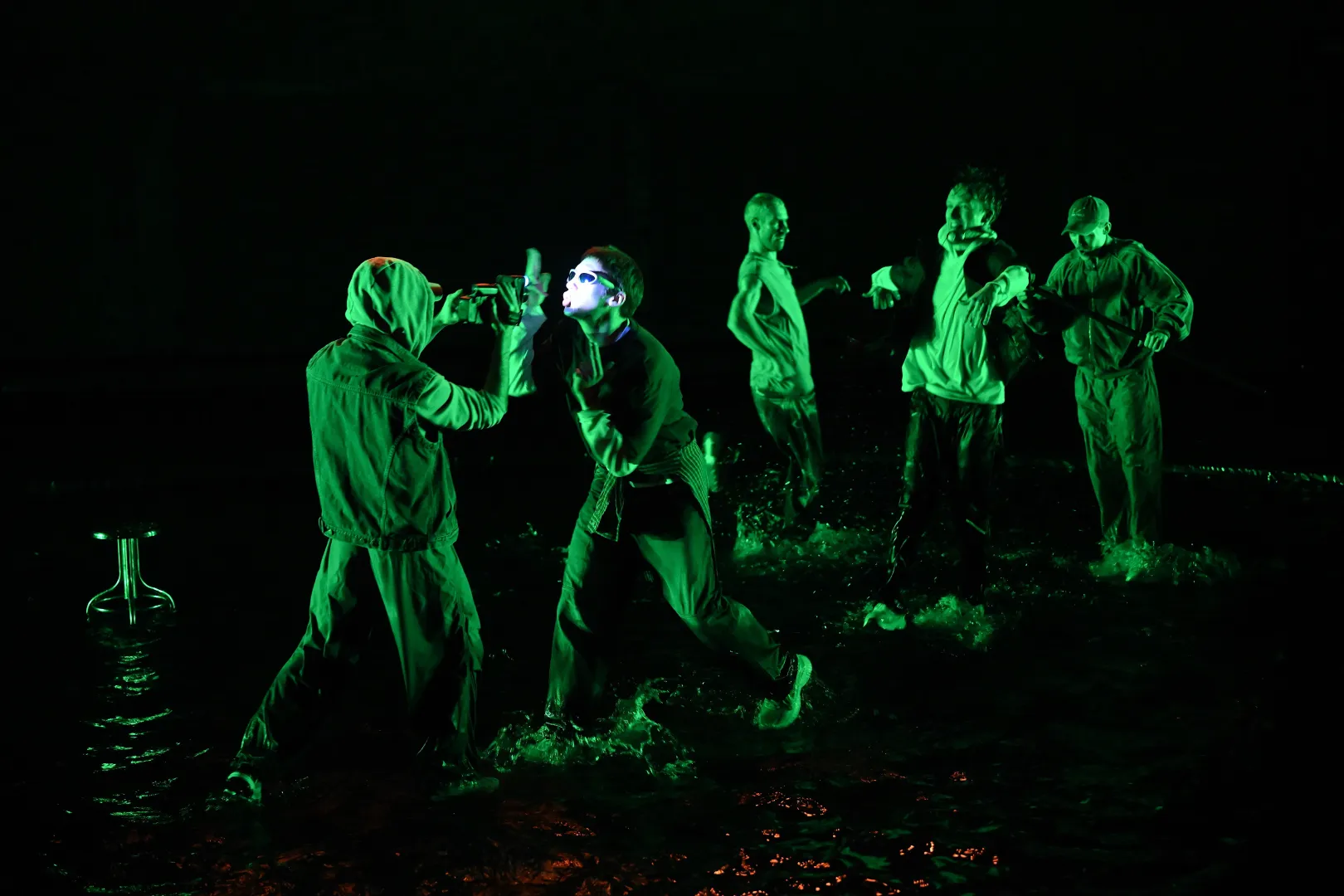 Próba medialna musicalu "Little" w reżyserii Małgorzaty Wdowik  w Centrum Sztuk Performatywnych "Piekarnia" Instytutu Grotowskiego we Wrocławiu. Fot. PAP/Maciej Kulczyński