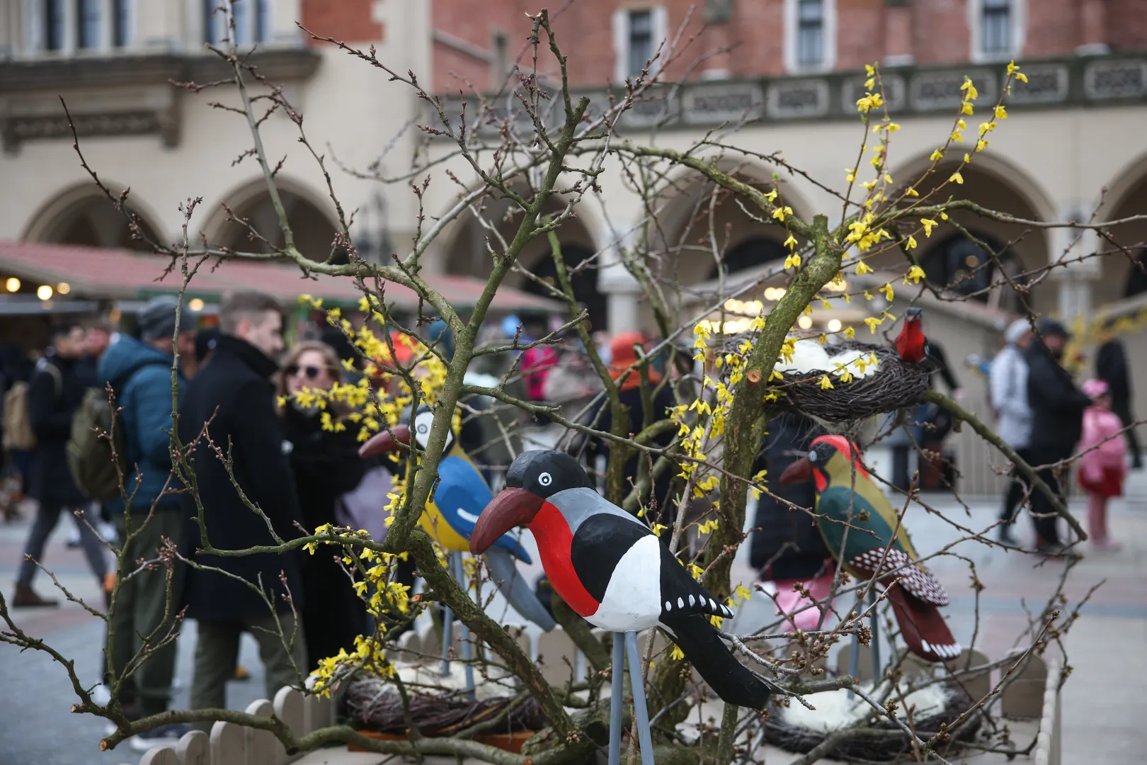Otwarcie Jarmarku Wielkanocnego na Rynku Głównym w Krakowie. Fot. PAP/Łukasz Gągulski