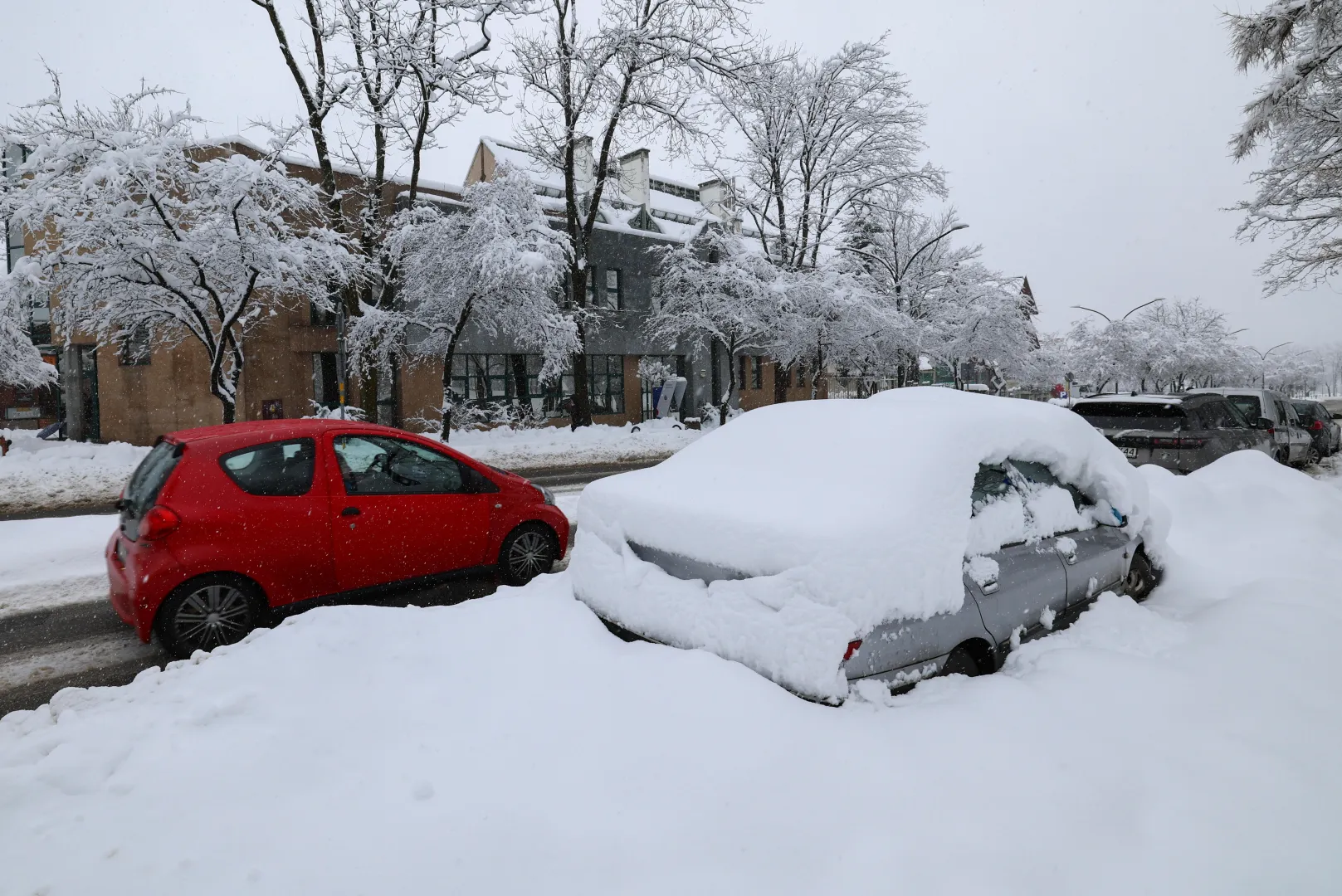 Powrót zimy w Zakopanem. Fot. PAP/Grzegorz Momot