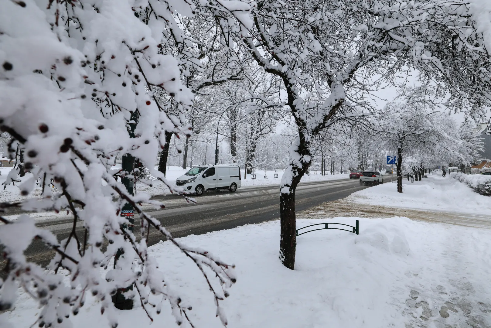 Powrót zimy w Zakopanem. Fot. PAP/Grzegorz Momot