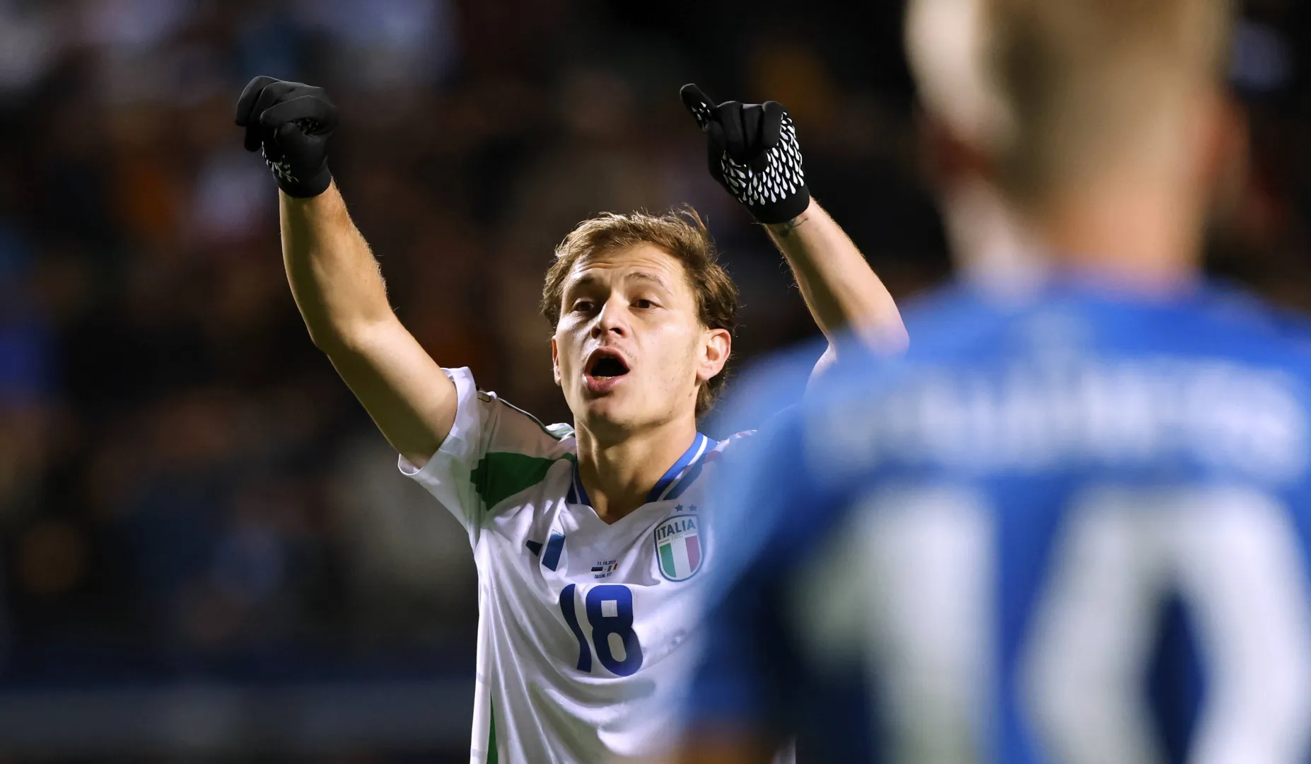 Nicolo Barella. Fot. PAP/EPA/TOMS KALNINS