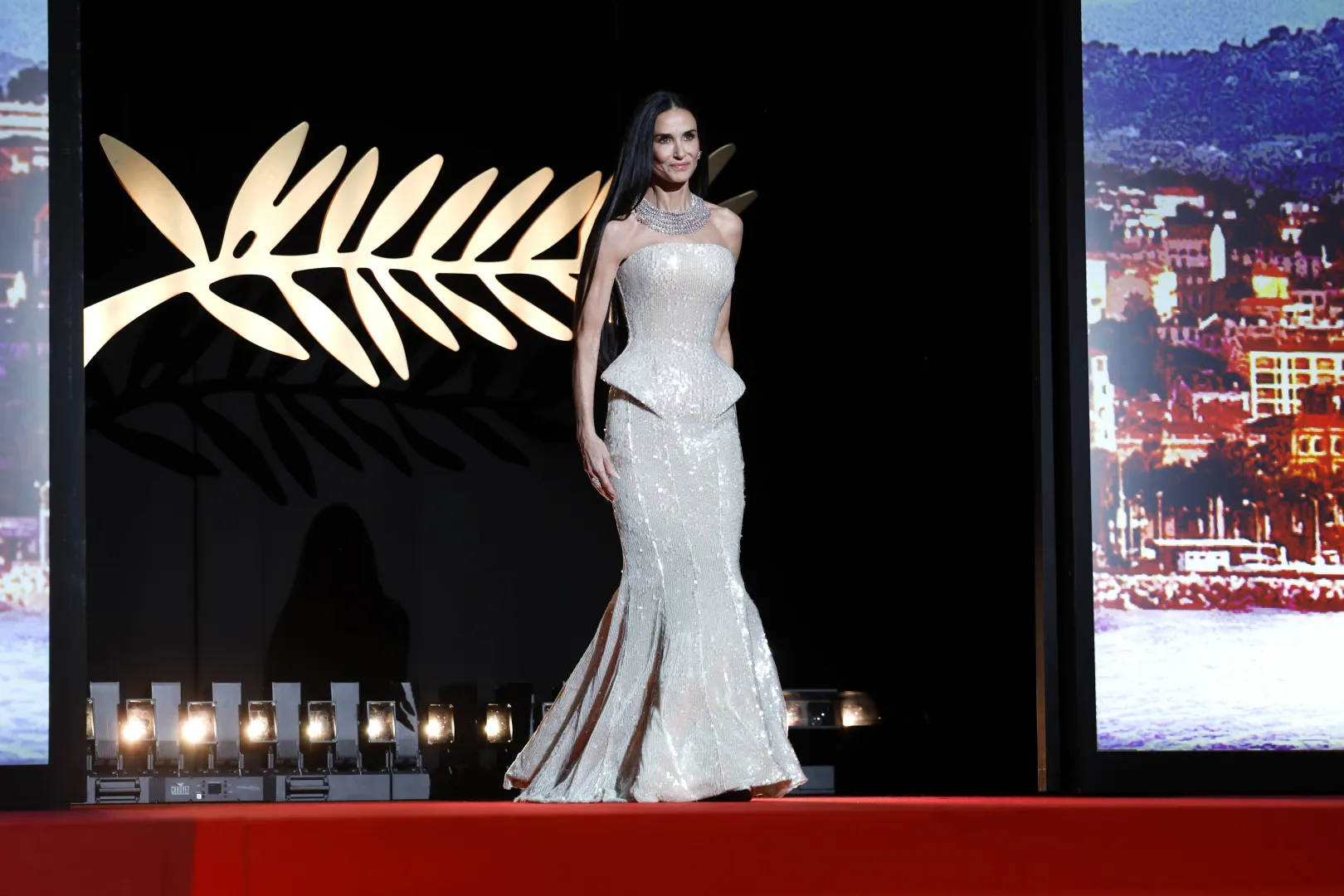 Demi Moore. Fot. PAP/EPA/SEBASTIEN NOGIER