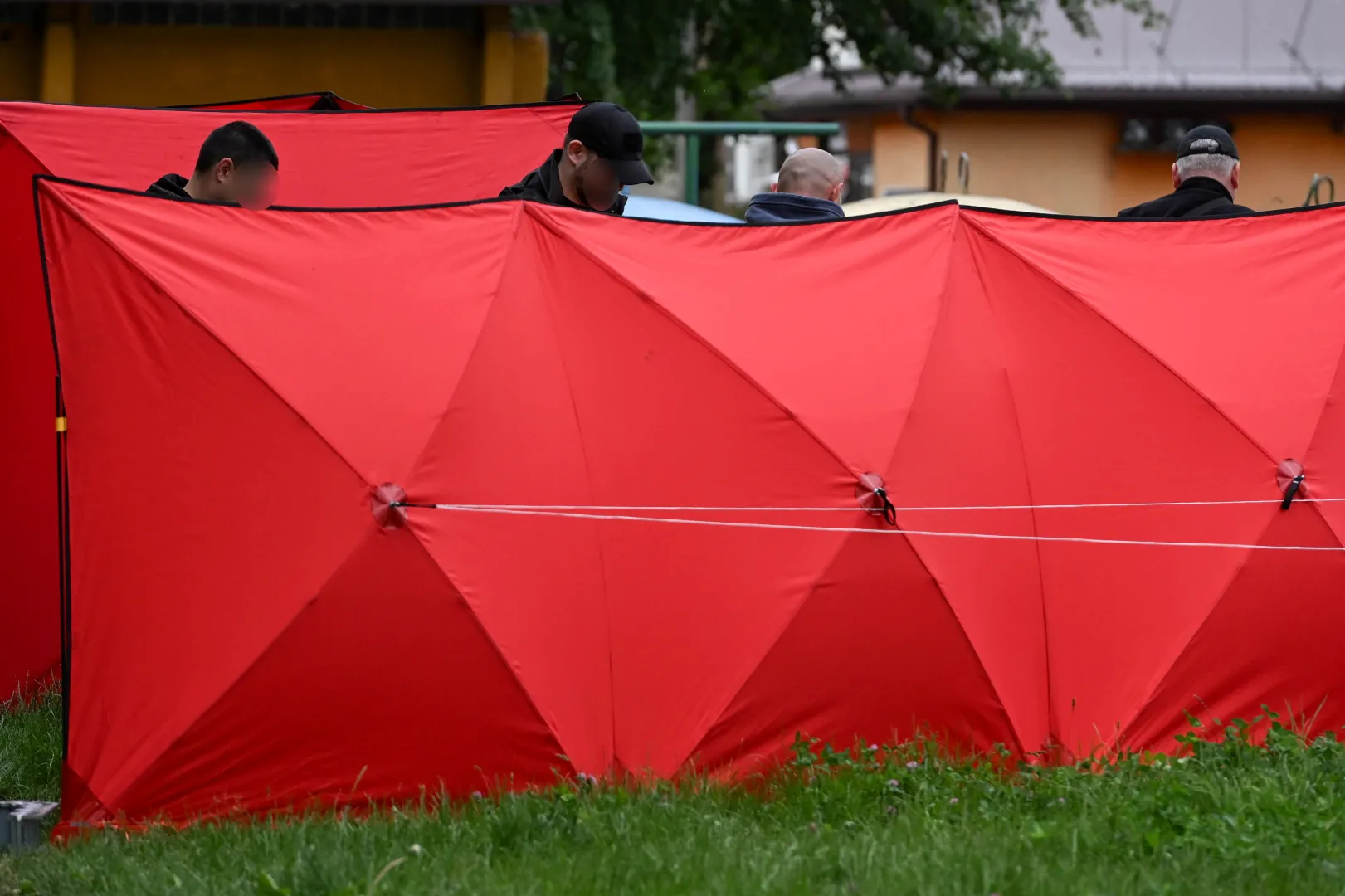 Miejsce strzelaniny przy ulicy Królowej Jadwigi w Białej Podlaskiej. Fot. PAP/Wojtek Jargiło