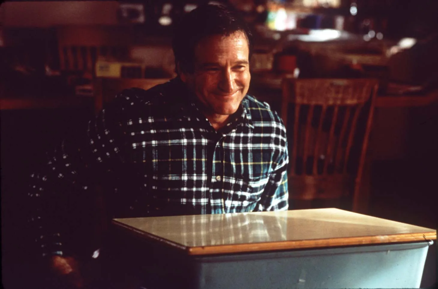  Robin WIlliams w scenie z filmu "Jack" (1996). Fot. PAP/CAF
