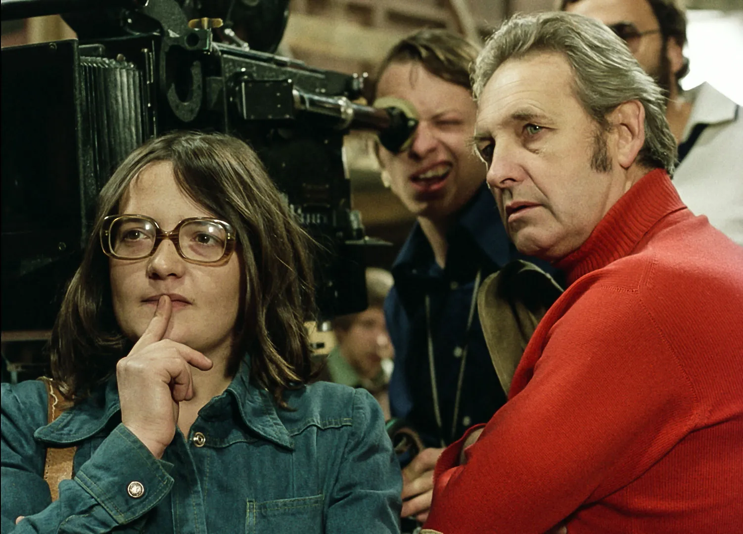 Agnieszka Holland and Andrzej Wajda na planie filmu „Zdjęcia próbne” © WFDiF