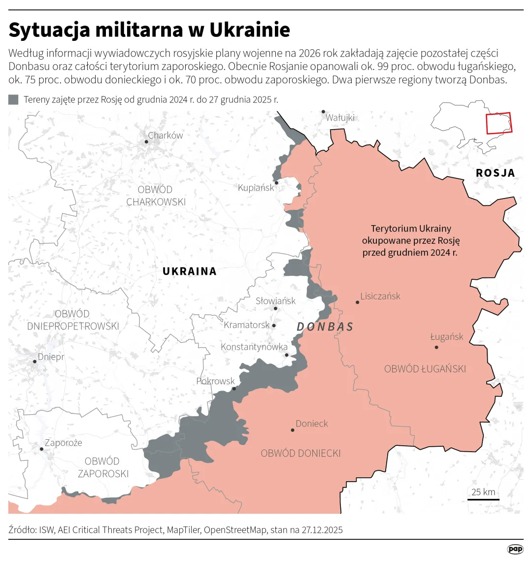 Sytuacja militarna w Ukrainie. Autor: Adam Ziemienowicz