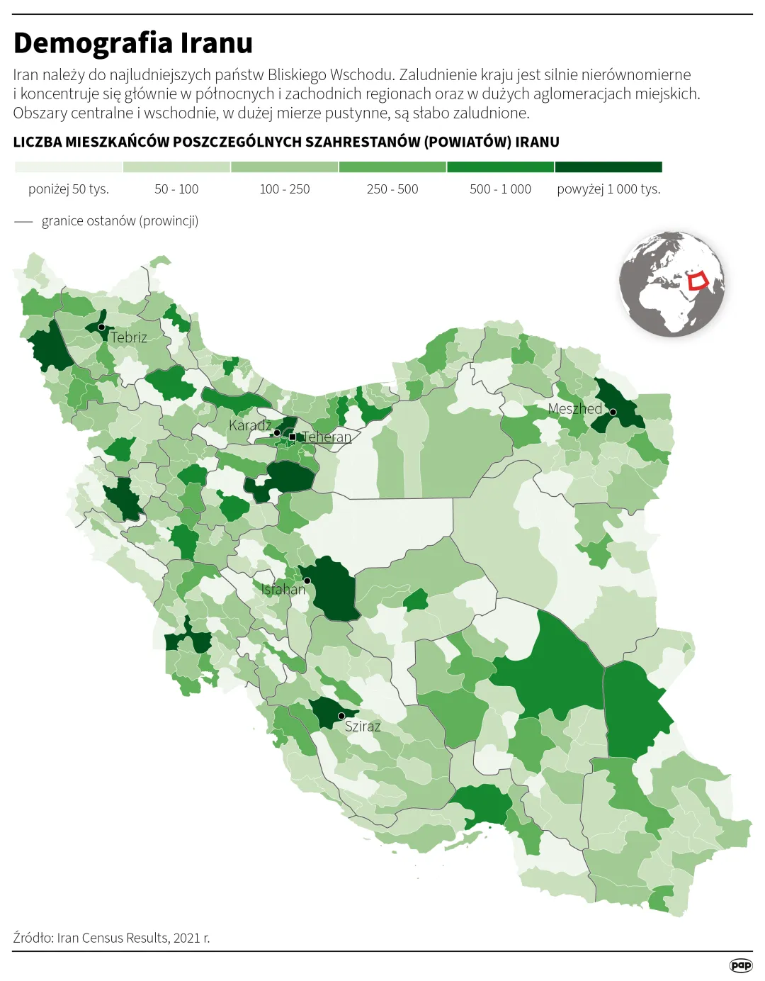Demografia Iranu. Autor: Michał Czernek