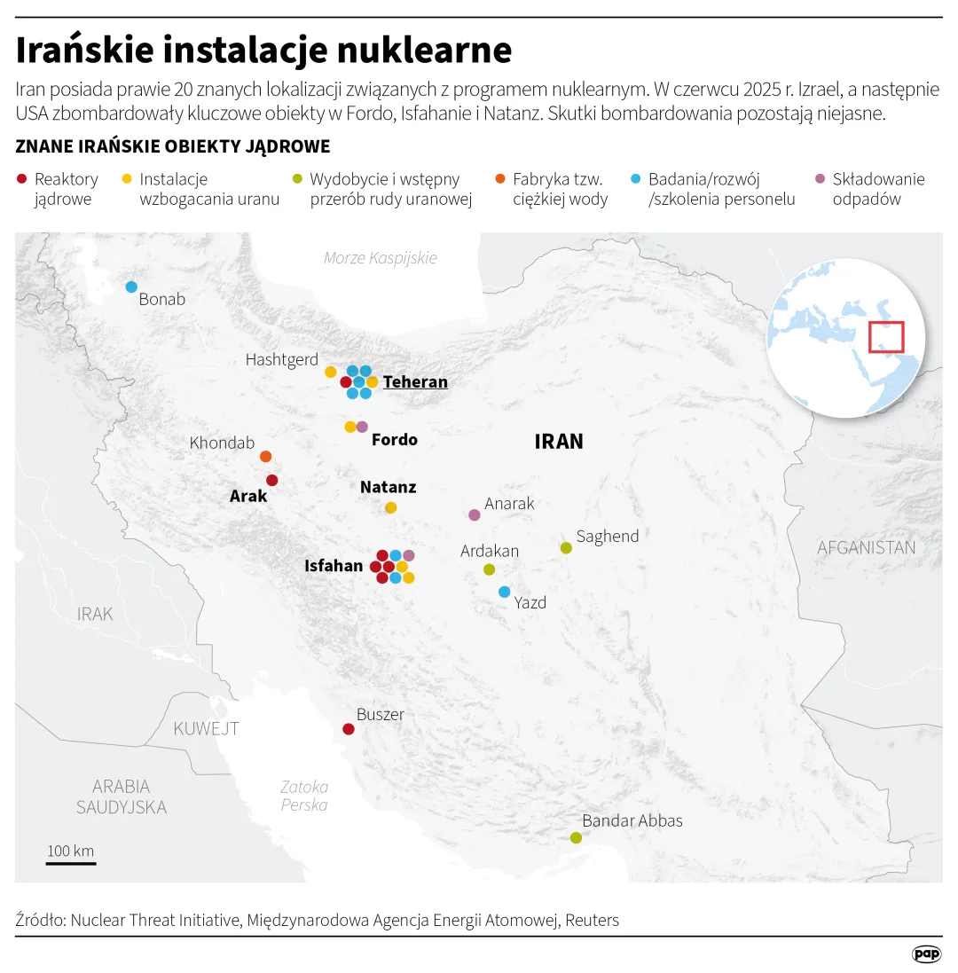 Irańskie instalacje nuklearne, autorzy: PAP/Maciej Zieliński , Adam Ziemienowicz , Michał Czernek