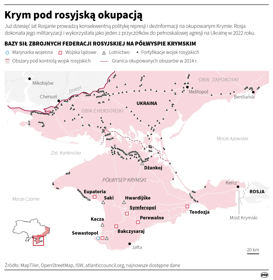 Krym pod rosyjską okupacją. Autor: Michał Czernek, Adam Ziemienowicz