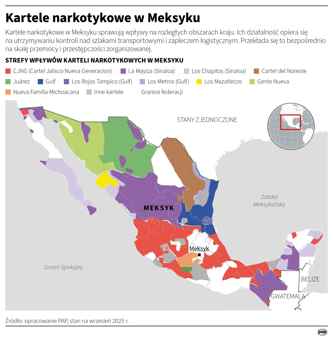 Kartele narkotykowe w Meksyku, autor: PAP/Michał Czernek