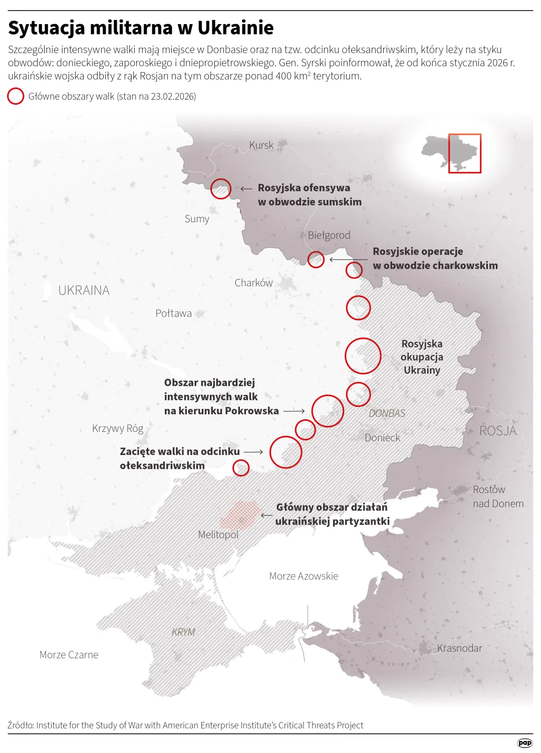 Sytuacja militarna w Ukrainie, autor: PAP/Michał Czernek
