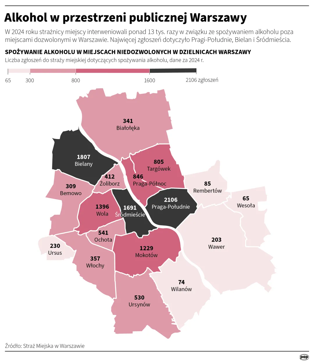 Alkohol w przestrzeni publicznej Warszawy, autor: PAP/Mateusz Krymski