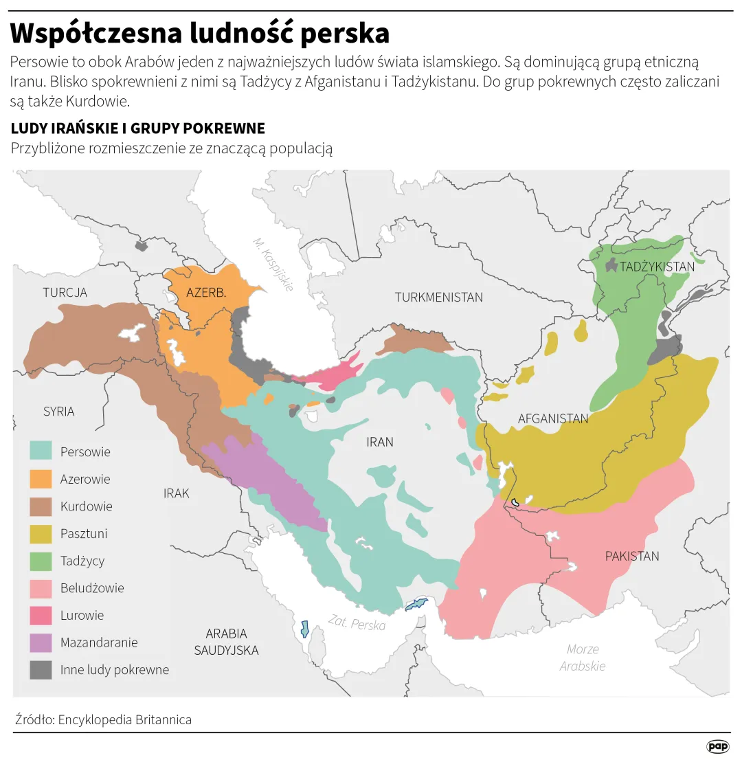 Współczesna ludność perska, autor: PAP/Adam Ziemienowicz
