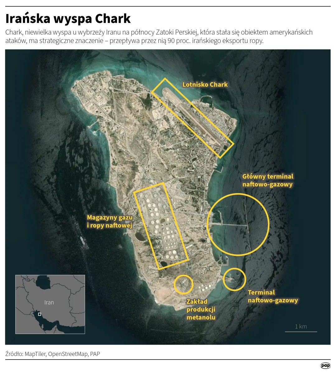 Irańska wyspa Chark. Autor: Maciej Zieliński