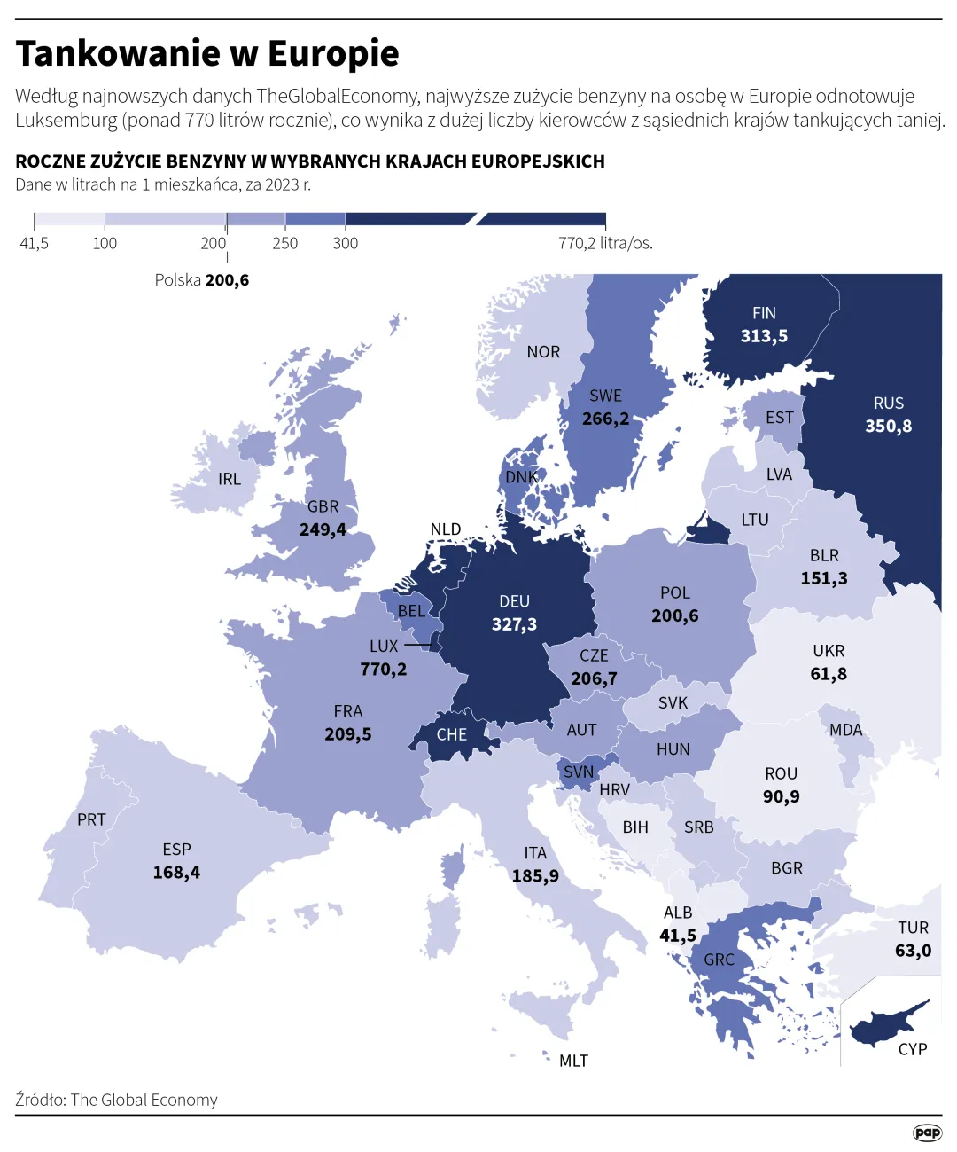 Tankowanie w Europie, autorzy: PAP/Mateusz Krymski, Adam Ziemienowicz