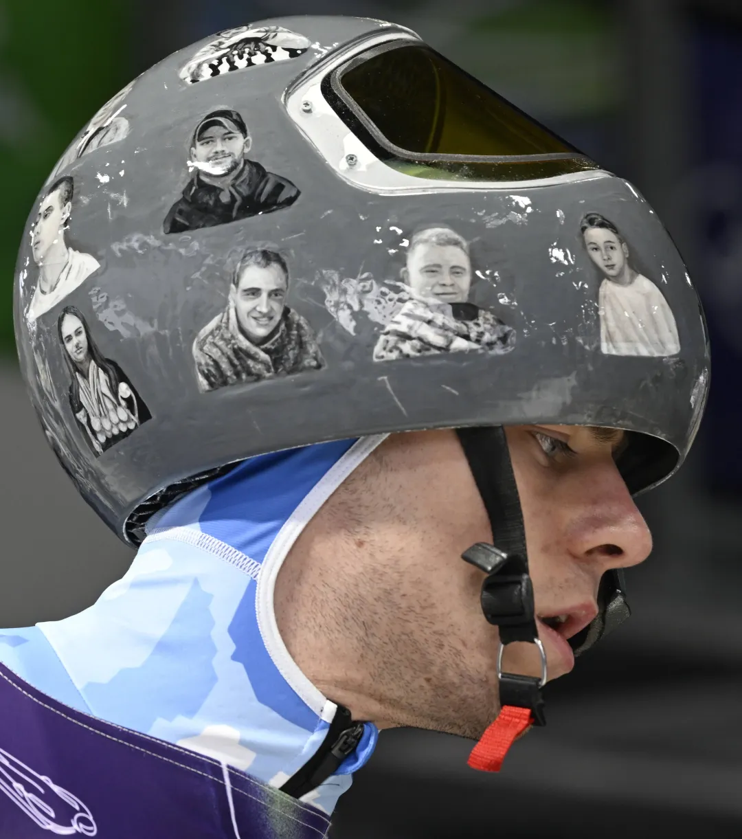 Ukraiński skeletonista Władysław Heraskewycz. Fot. PAP/EPA/DANIEL DAL ZENNARO 