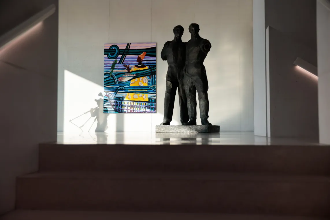 Dwie nowe ekspozycje "Miasto kobiet" i "Kwestia kobieca 1550–2025" zainaugurowały drugi rok działalności Muzeum Sztuki Nowoczesnej w Warszawie. Fot. PAP/Szymon Pulcyn