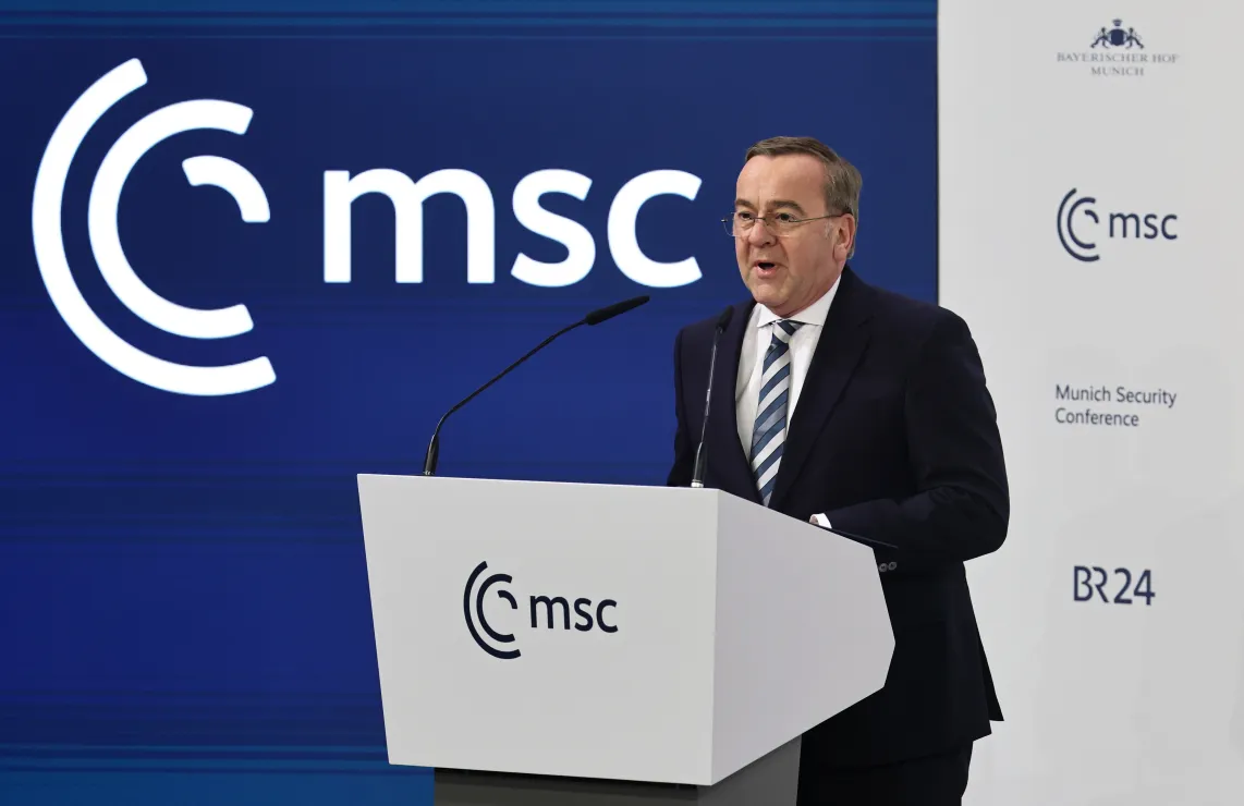 Niemiecki minister obrony Boris Pistorius. Fot. EPA/RONALD WITTEK