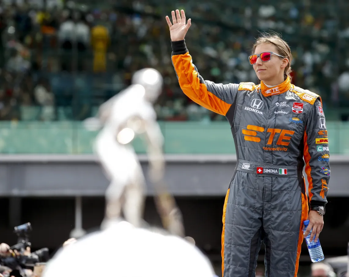 Simona de Silvestro. Fot. PAP/EPA/KAMIL KRZACZYNSKI