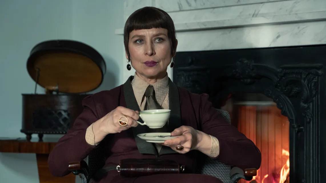 Zdjęcia z filmu "Piekło kobiet" - Katarzyna Herman. Fot. Warner Bros. Discovery/materiały prasowe