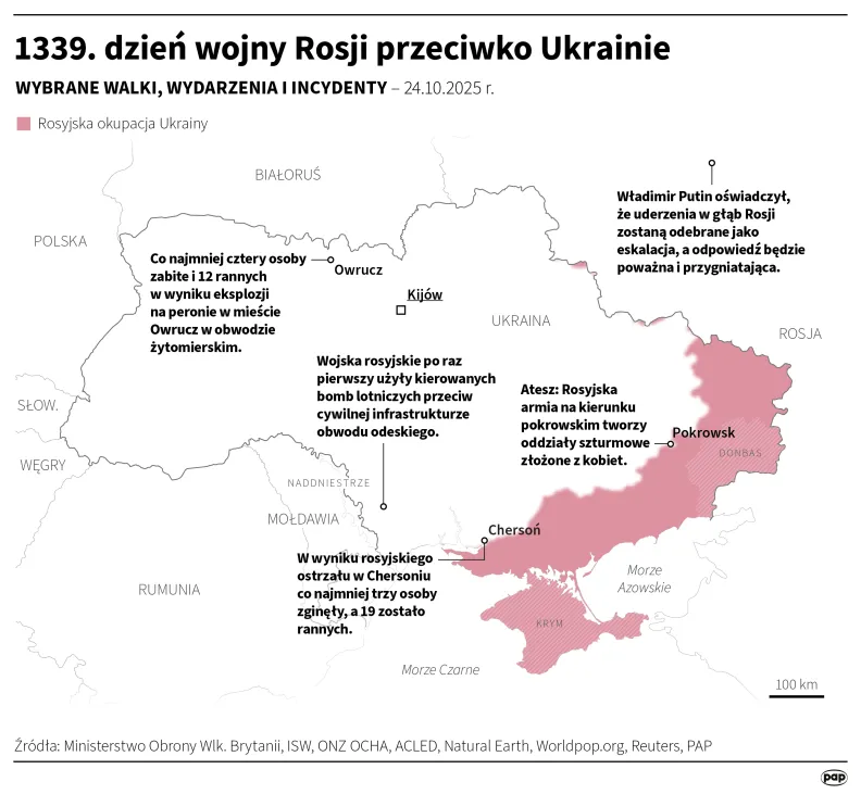 1339. dzień wojny Rosji przeciwko Ukrainie. Autor: Michał Czernek
