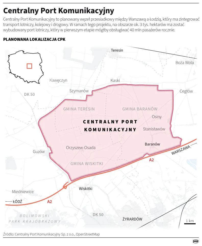 Centralny Port Komunikacyjny. Autor: Maciej Zieliński, Adam Ziemienowicz