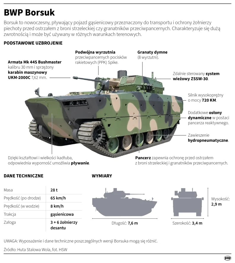 BWP Borsuk. Autor: Mateusz Krymski