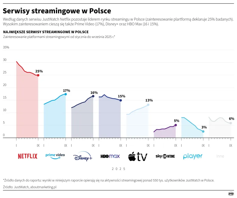 Serwisy streamingowe w Polsce. Autor: Mateusz Krymski
