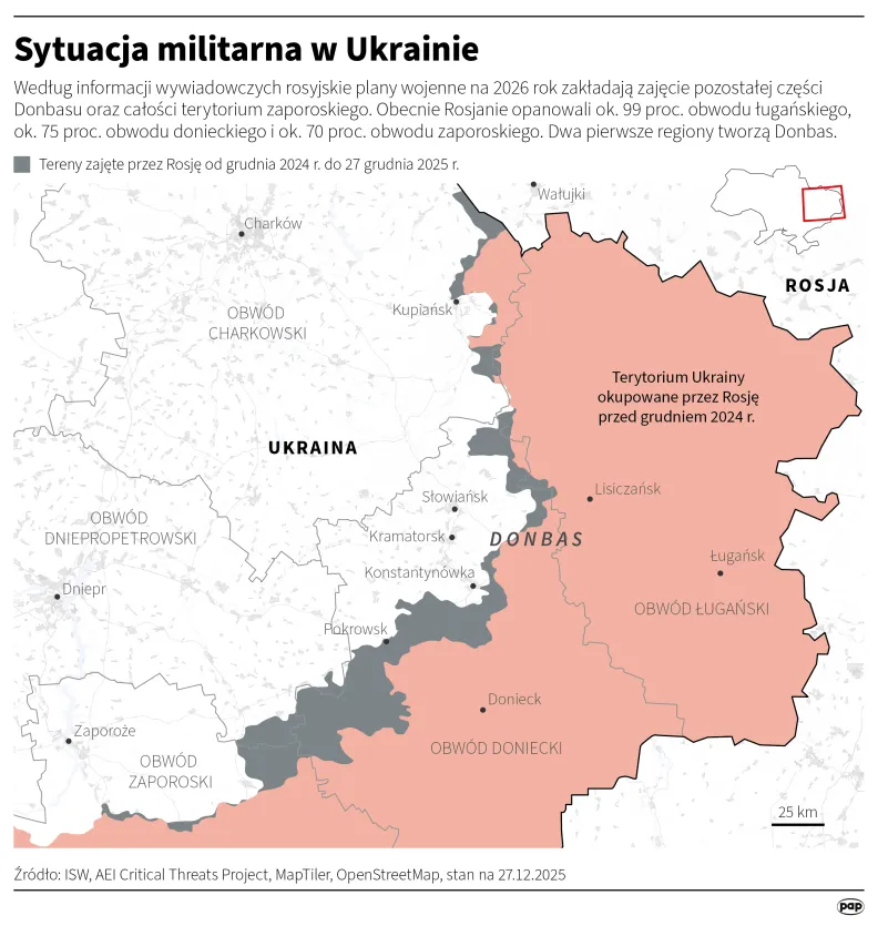 Sytuacja militarna w Ukrainie. Autor: Adam Ziemienowicz