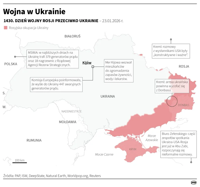 Wojna w Ukrainie, autor: PAP/Michał Czernek