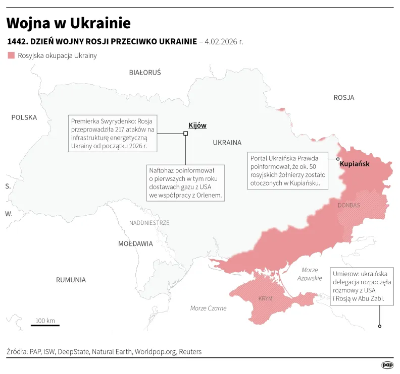 Wojna w Ukrainie, autor: PAP/Michał Czernek