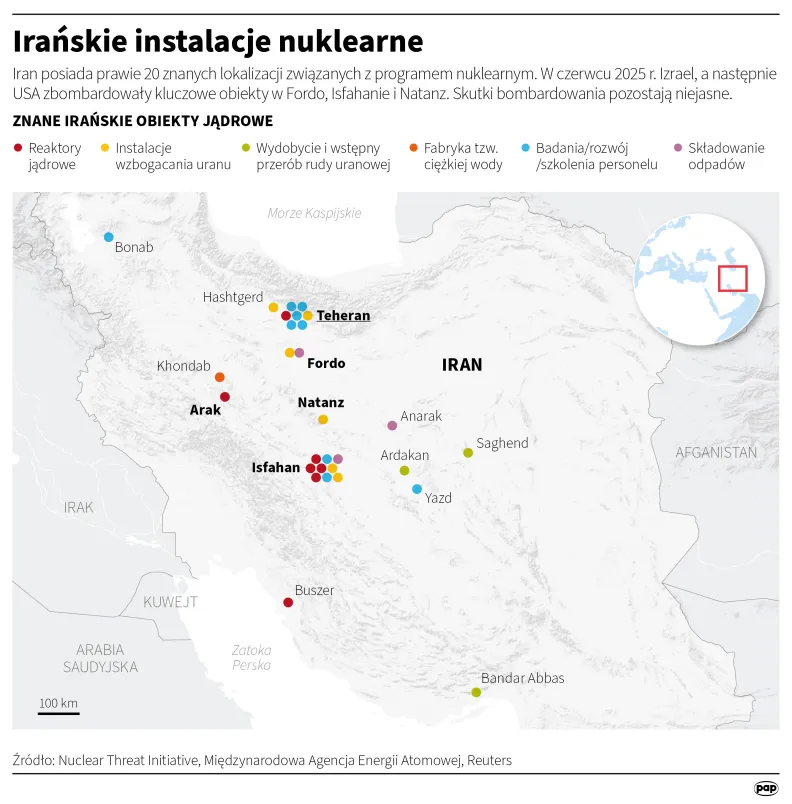 Irańskie instalacje nuklearne, autorzy: PAP/Maciej Zieliński , Adam Ziemienowicz , Michał Czernek