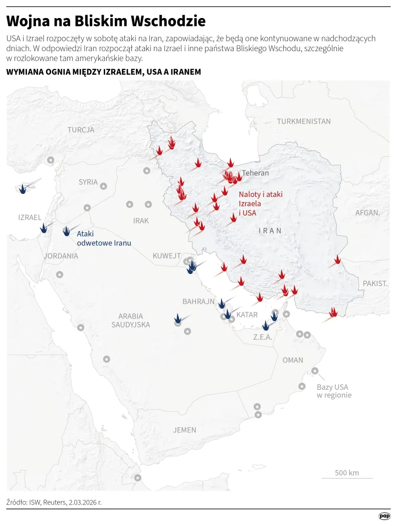 Wojna na Bliskim Wschodzie, autor: PAP/Adam Ziemienowicz