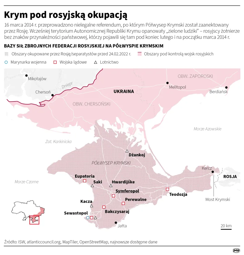Krym pod rosyjską okupacją. Autor: Michał Czernek, Adam Ziemienowicz