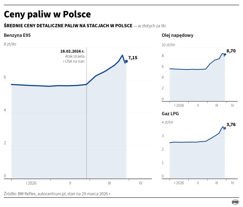 Ceny paliw w Polsce. Autor: Michał Czernek